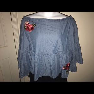 jcpenney Tops - Beautiful light weight chambray top jcpenney Tops - Beautiful light weight chambray top